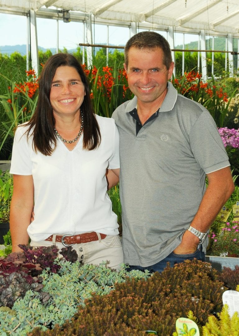 Christine und Harald Maissen - Geschäftsführer der Gärtnerei Maissen in Koblach, Vorarlberg